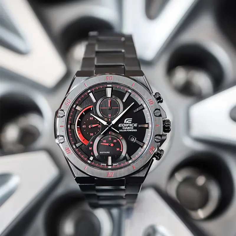 Casio Edifice Solar Slim Line Sapphire Crystal Men's Watch- EFS-S560DC-1AV